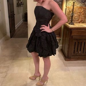 Black Jessica McClintock prom dress